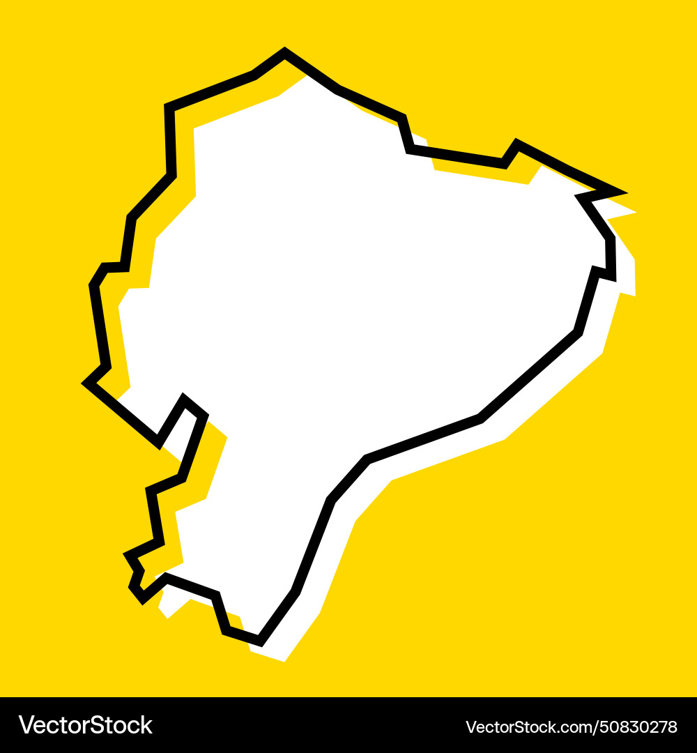 Ecuador Simplified Map Royalty Free Vector Image Ecuador Simplified Map Royalty Free Vector Image