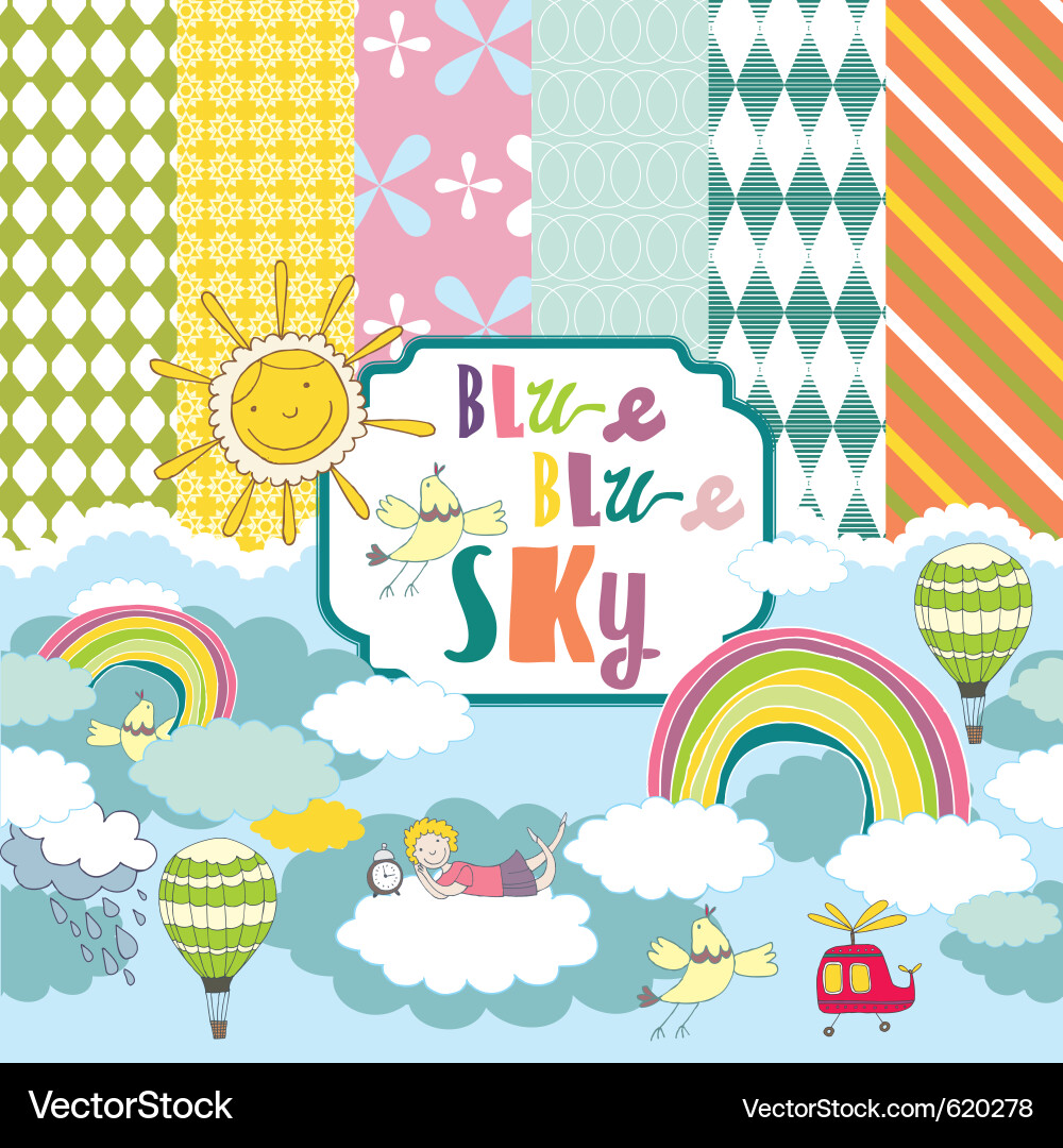 Hand sketched background Vector Image