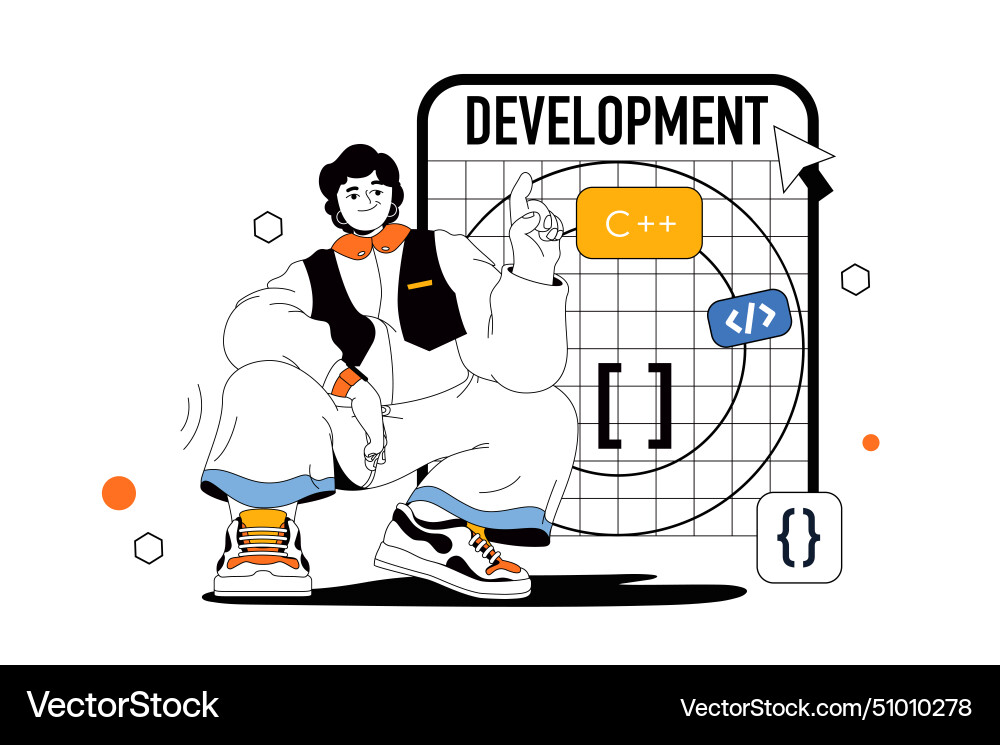 Modern Web Development Concept vector image