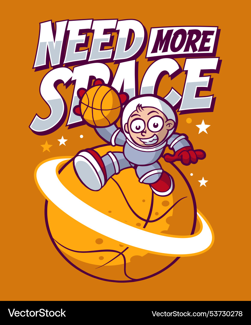 Need more space Vector Image