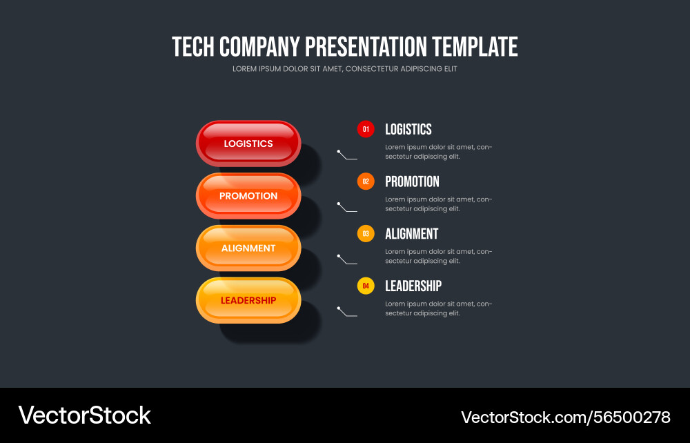 Service introduction four element infographic Service introduction four element infographic Vector Image