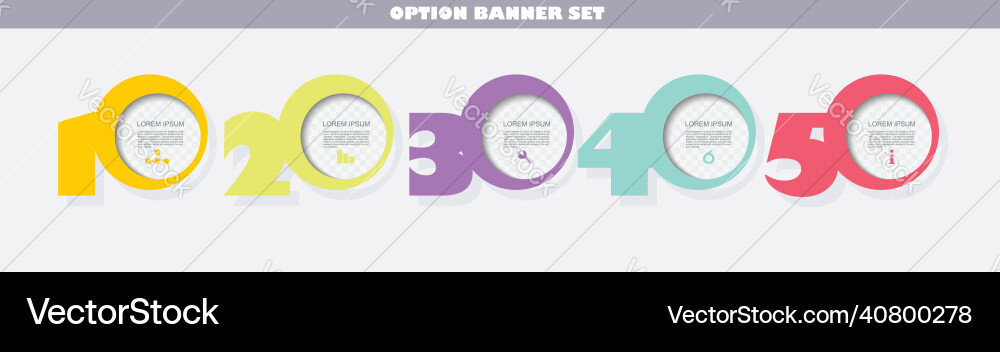 Web banners design can be used for workflow Web banners design can be used for workflow vector image