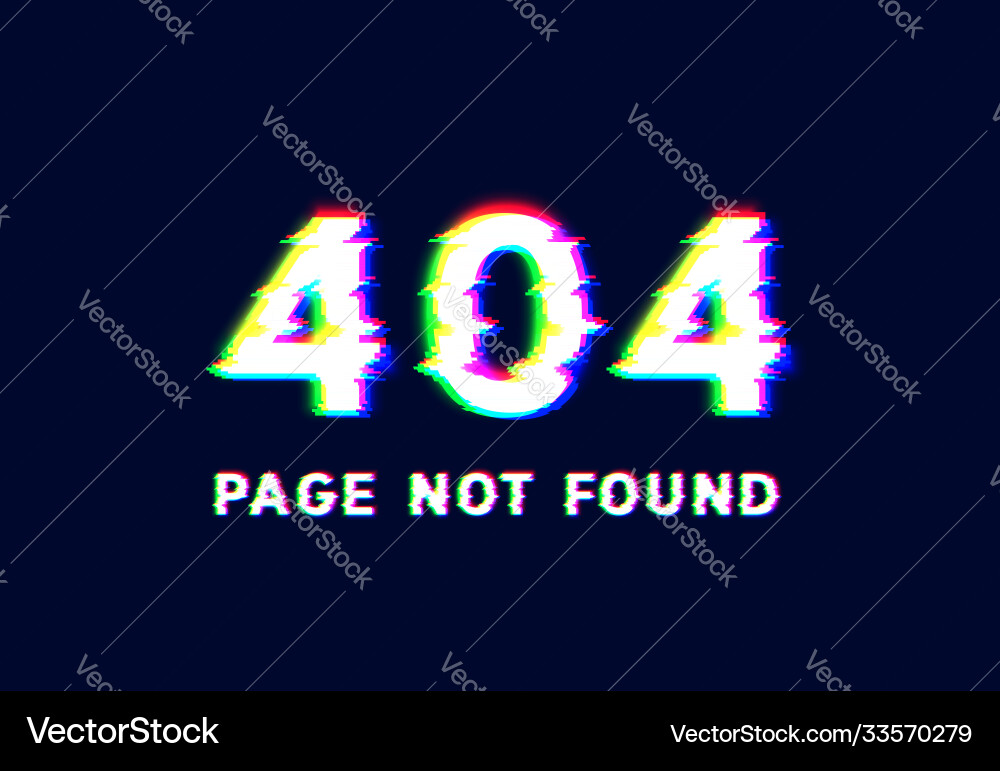 404 page not found text written with realistic 404 page not found text written with realistic vector image