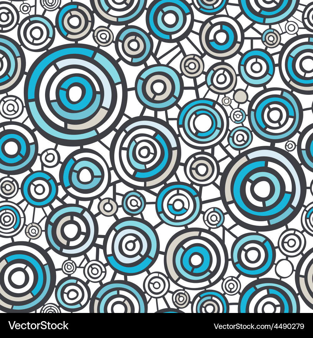 Abstract circle pattern vector image