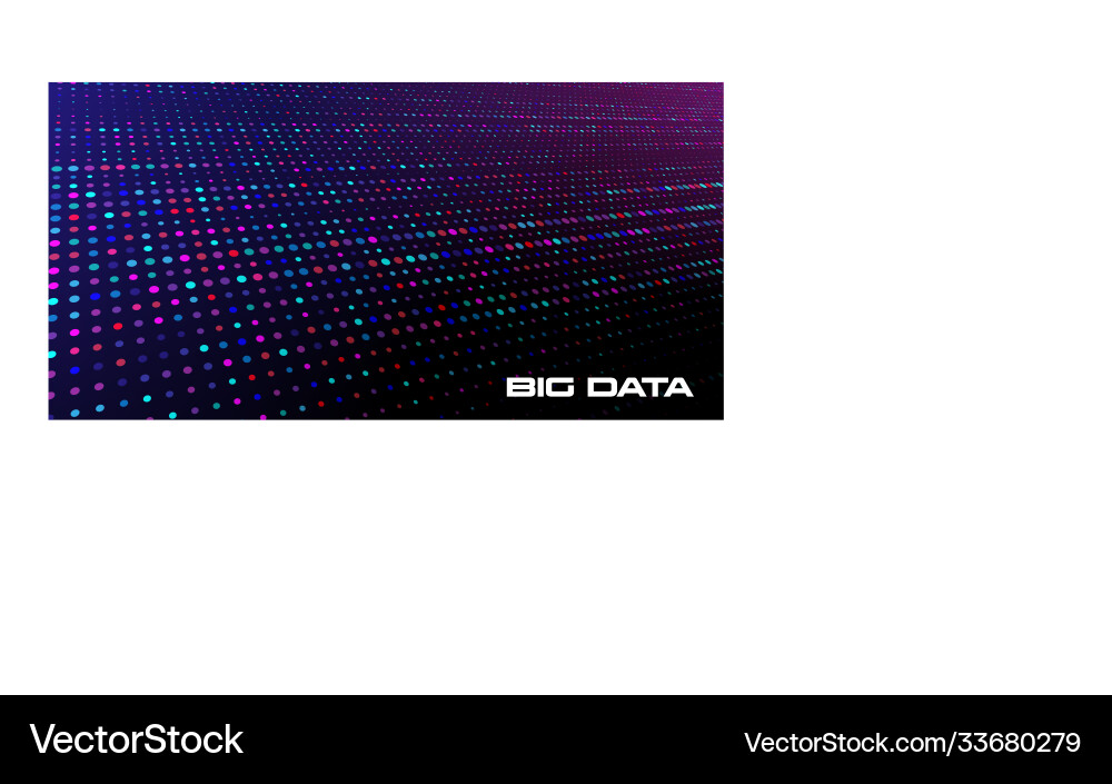 Big data visualization abstract background Vector Image