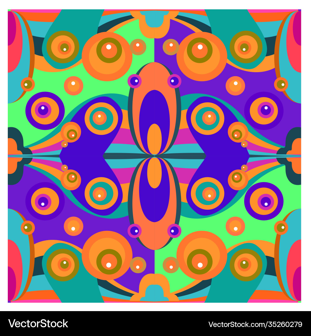 Colorful geometric and curve background pattern Vector Image