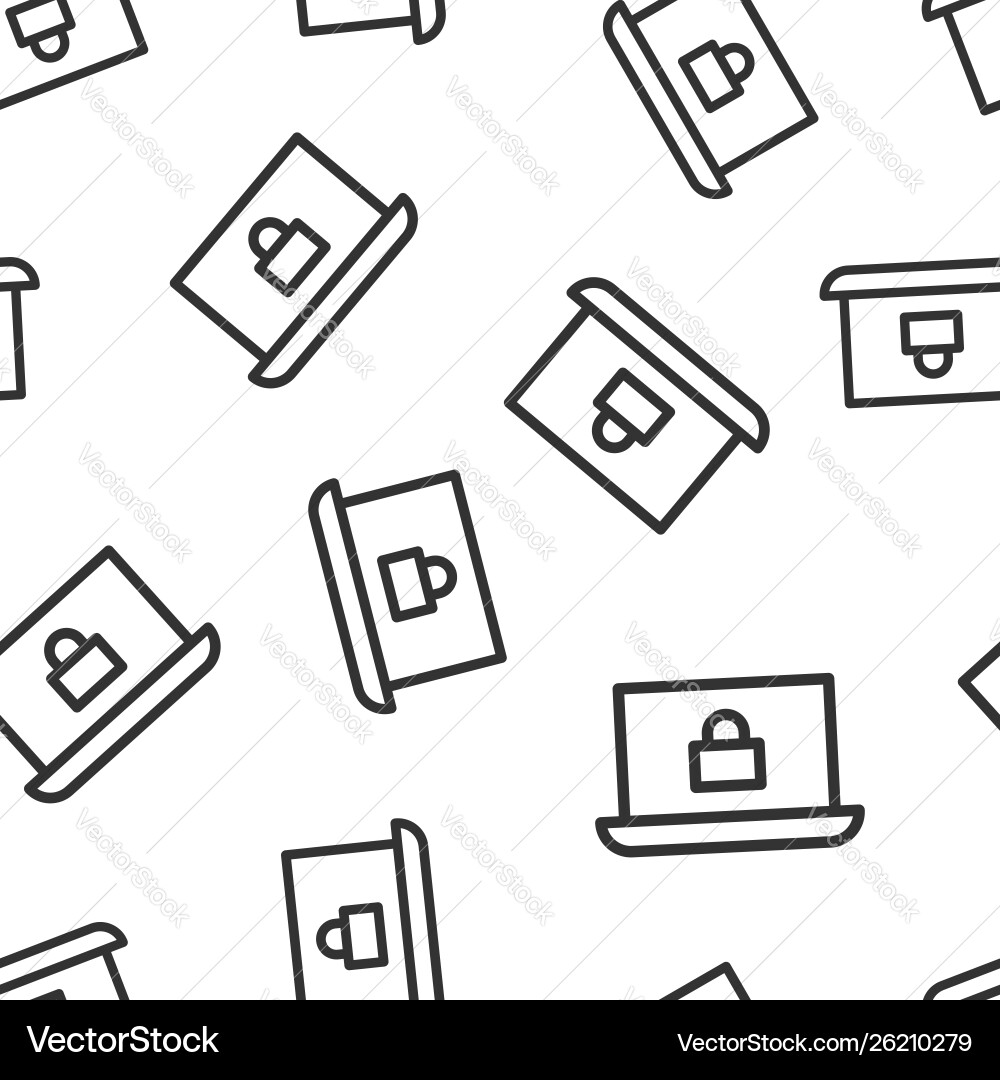 Cyber security icon seamless pattern background Cyber security icon seamless pattern background vector image