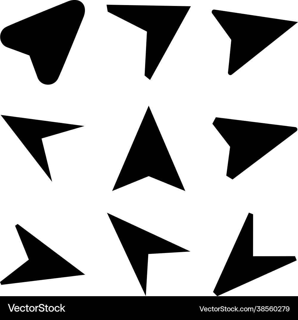 Navigation icon set Navigation icon set vector image