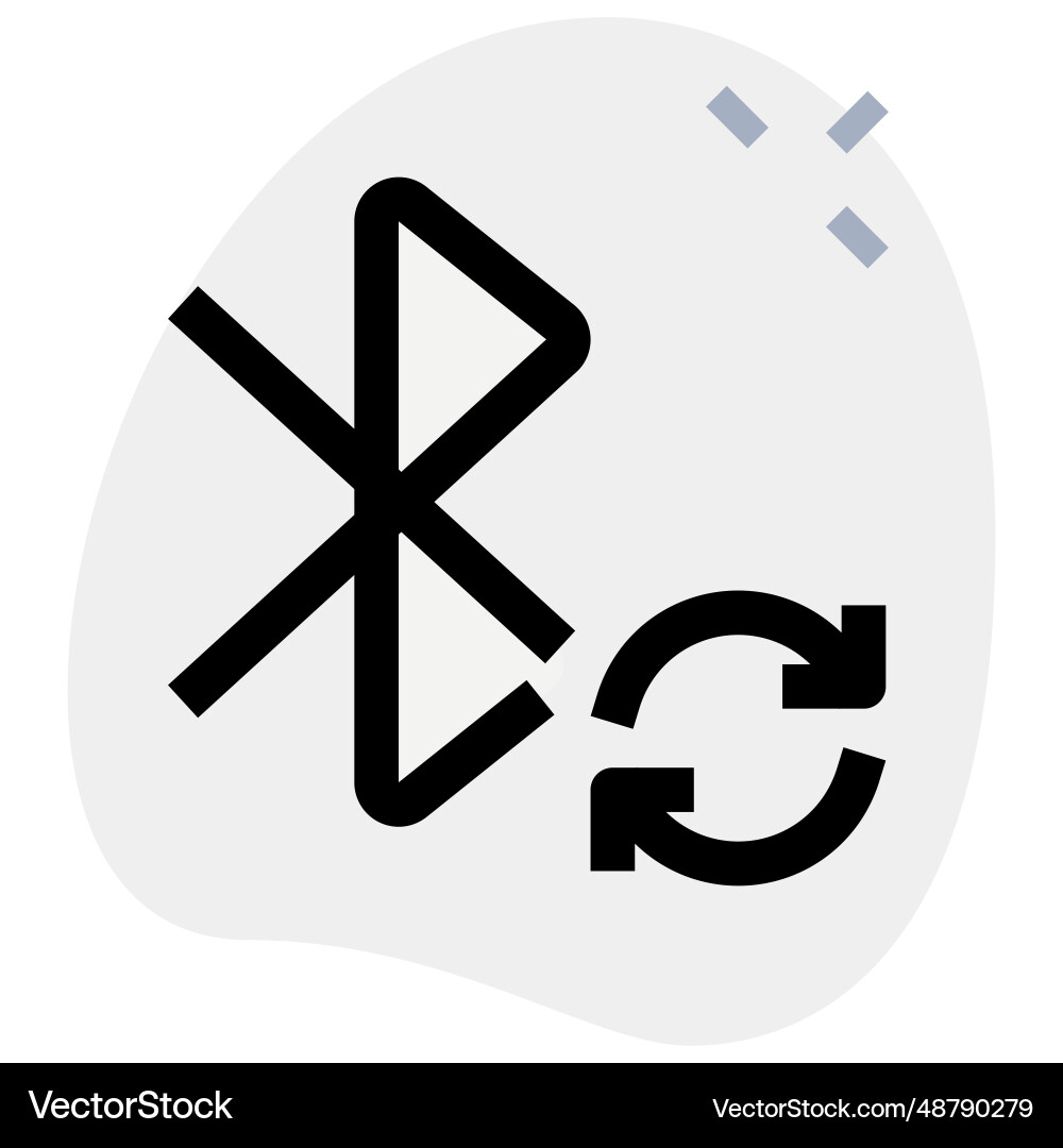Repeating bluetooth connection on phone vector image
