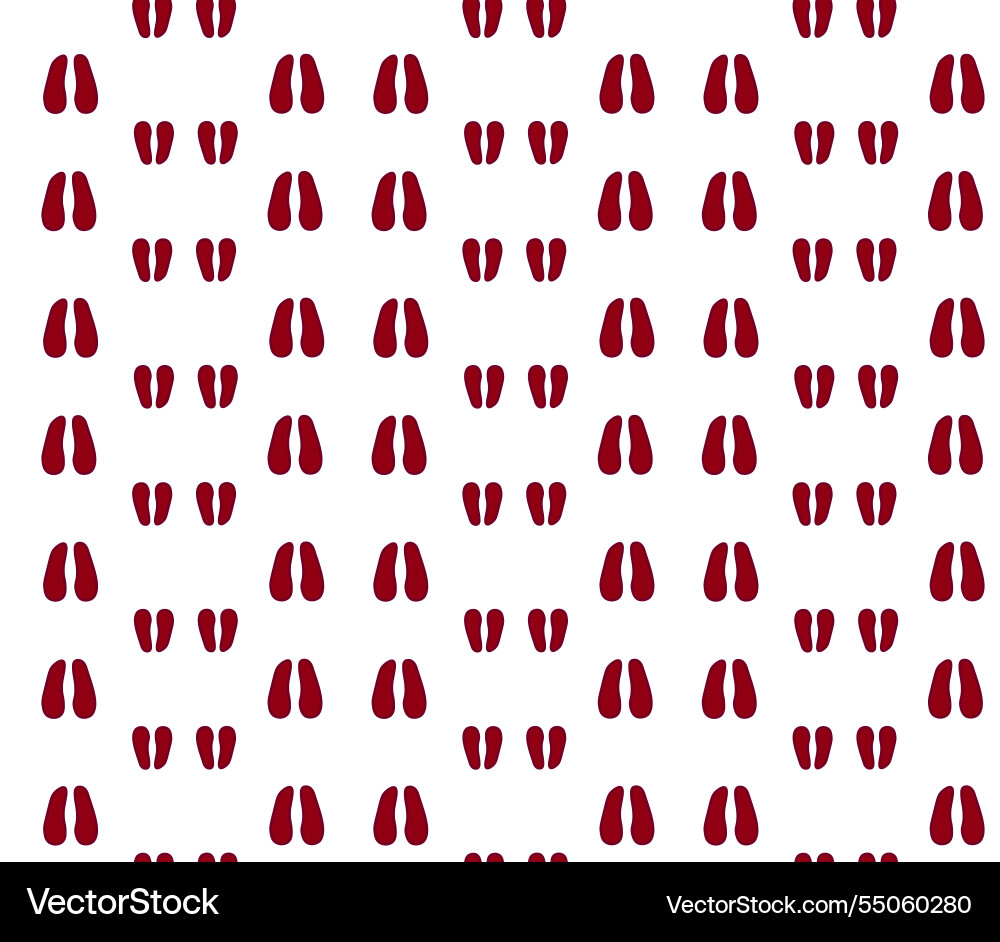 Animal sheep hoof tracks footprint seamless Animal sheep hoof tracks footprint seamless Vector Image