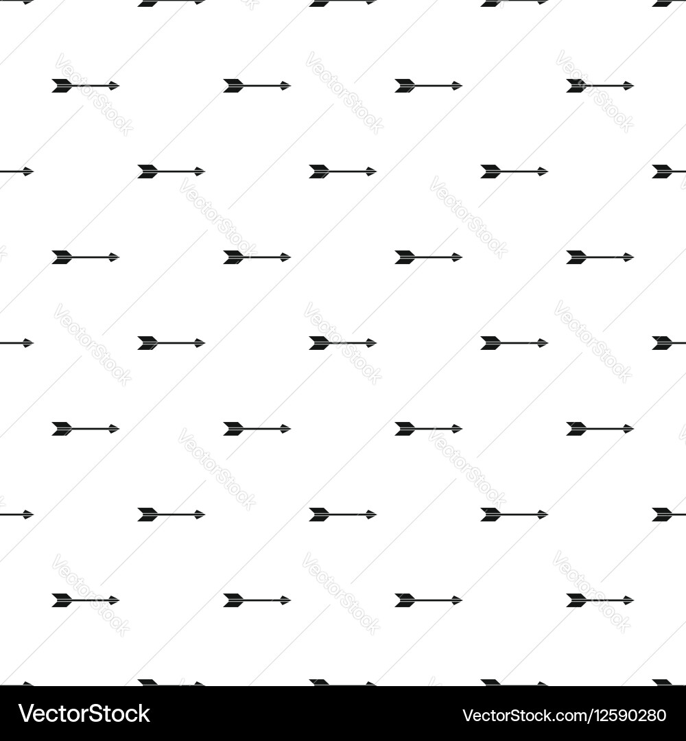 Bow arrow pattern simple style vector image