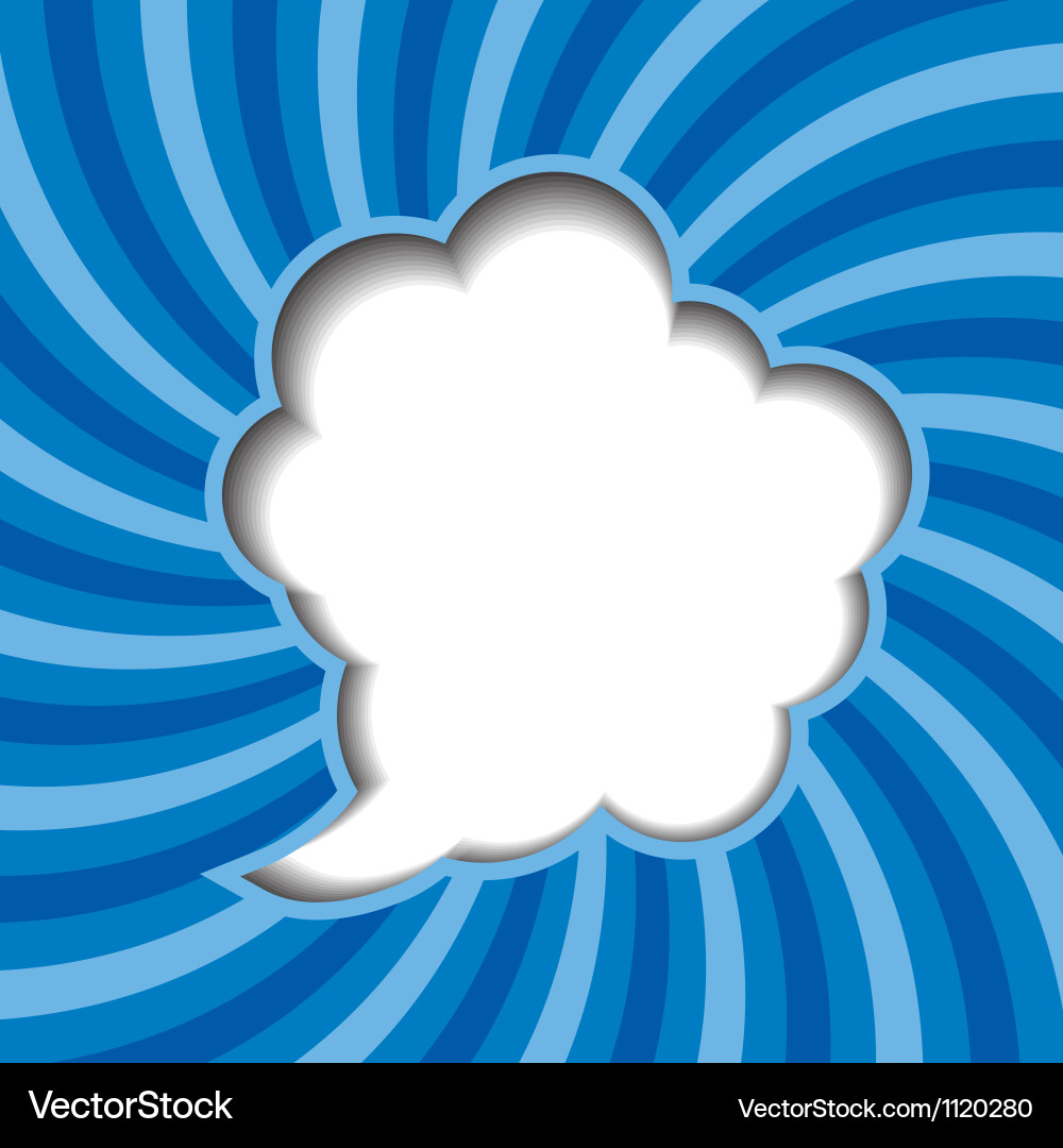 Clouds background with sun rays vector image