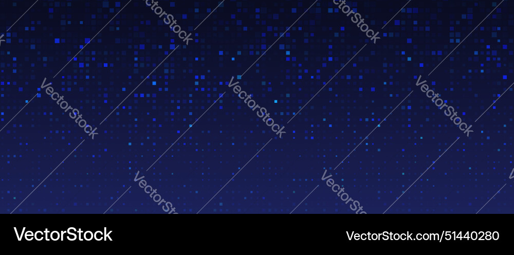 Dark background with blue pixel pattern Dark background with blue pixel pattern vector image