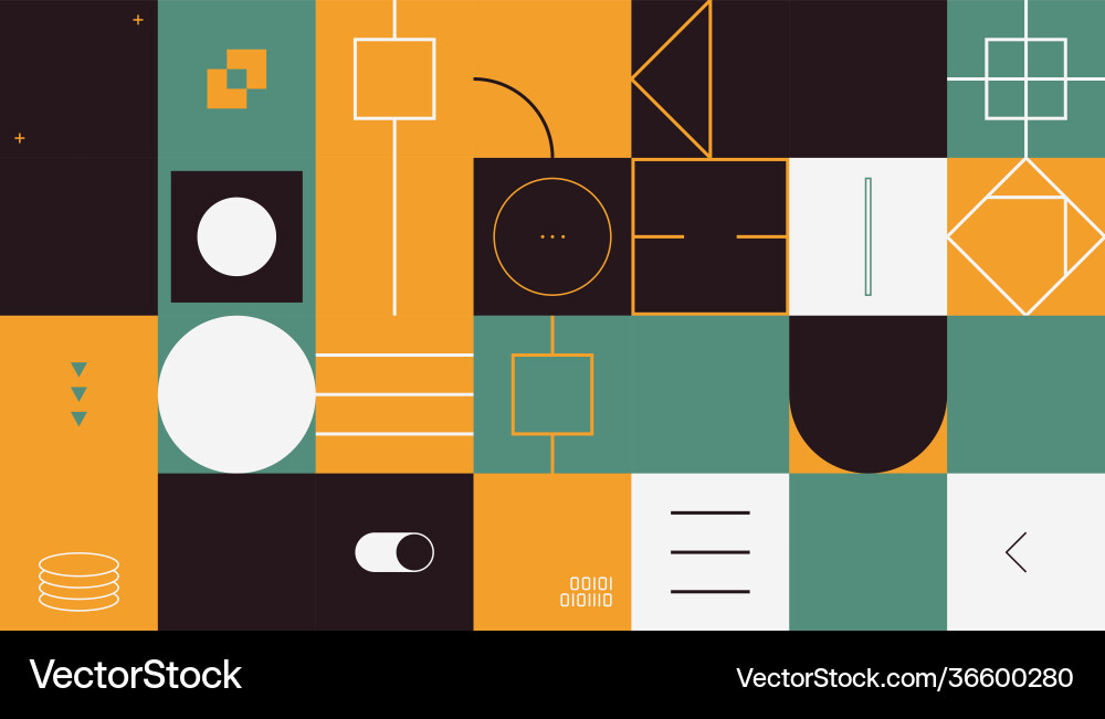 Horizontal abstract pattern design Horizontal abstract pattern design vector image