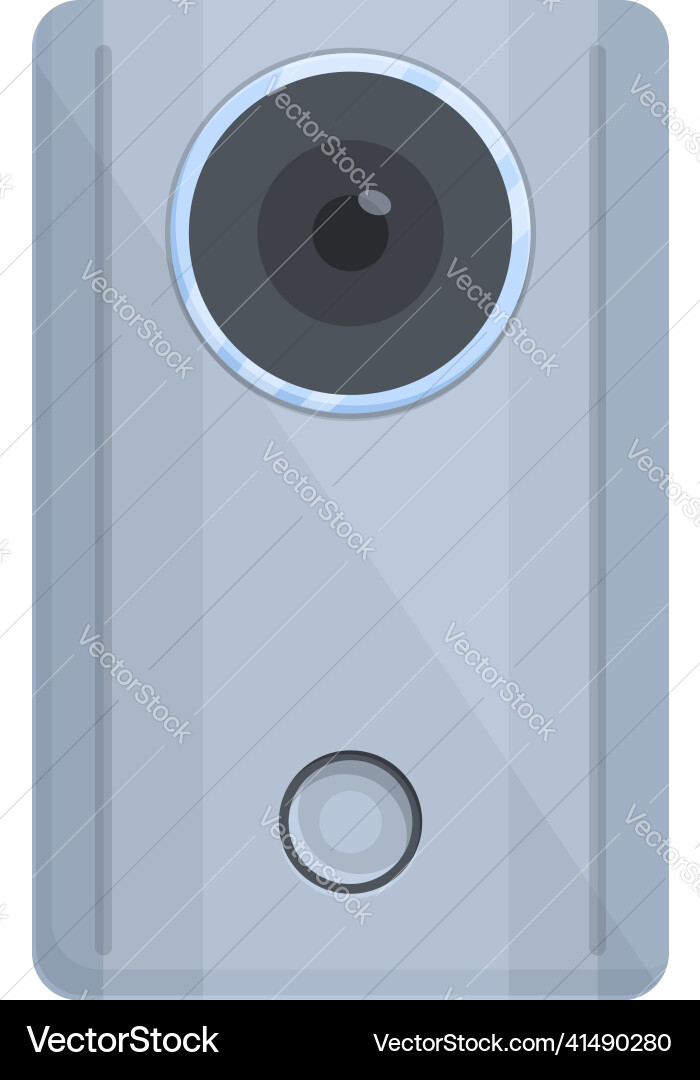 Intercom lock icon cartoon video system Intercom lock icon cartoon video system vector image