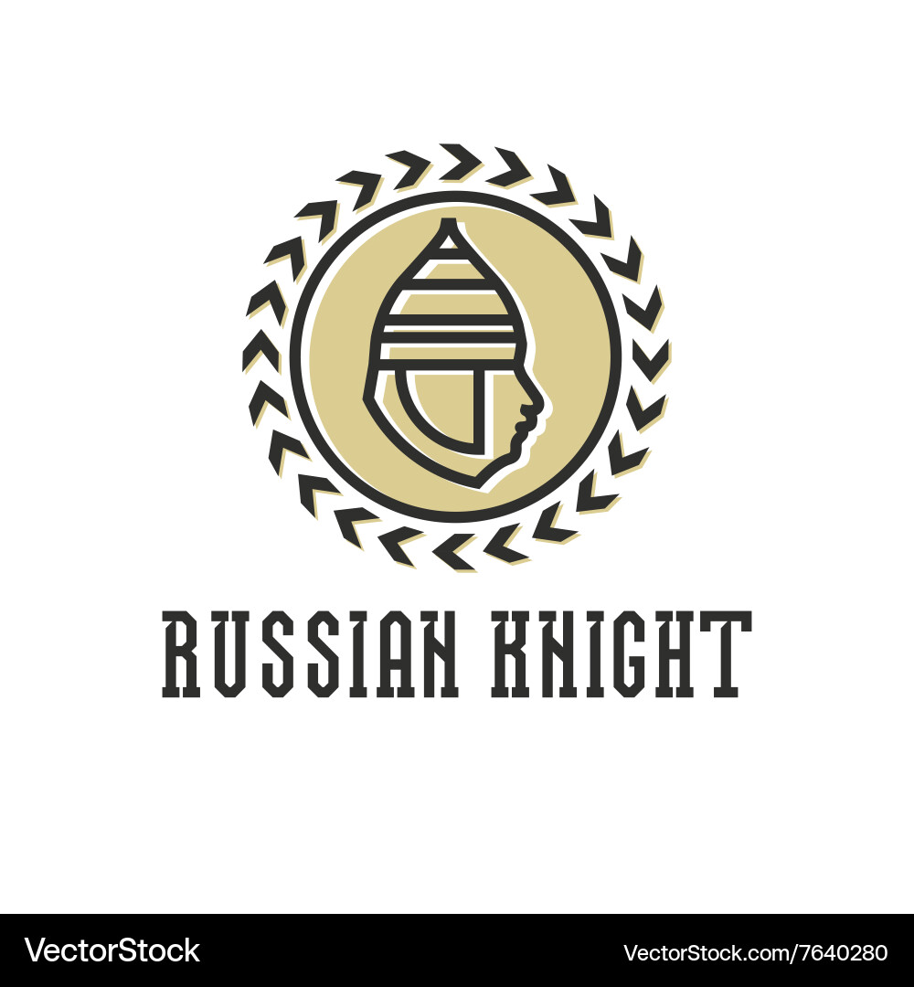 Knight head armor helmet face Vector Image