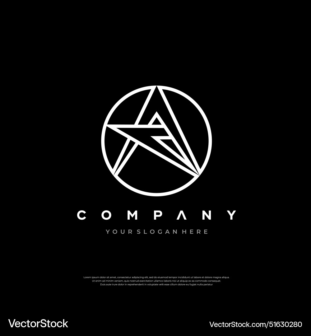 Letter ac logo design creative Royalty Free Vector Image