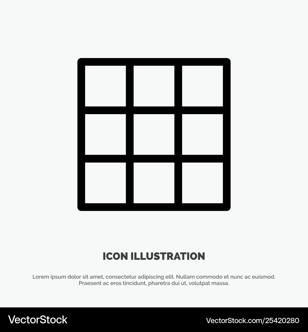 Menu ui basic line icon Menu ui basic line icon vector image