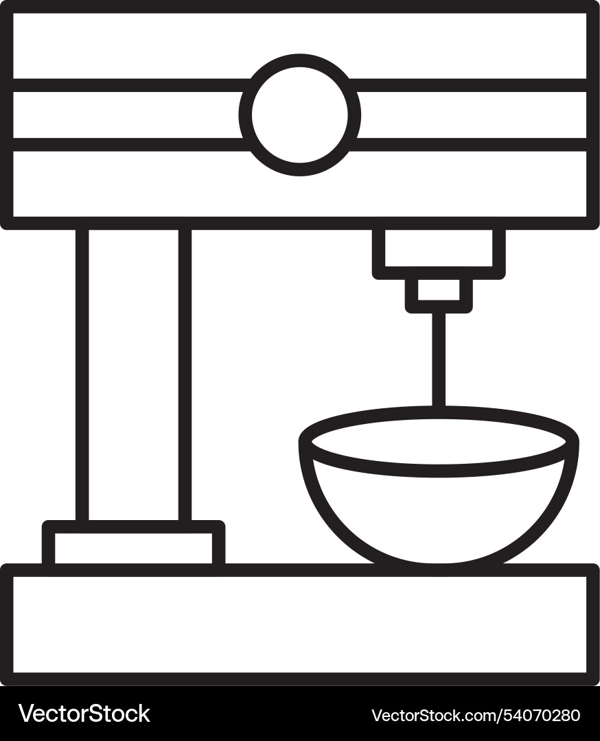 Mixing machine line icon design Vector Image