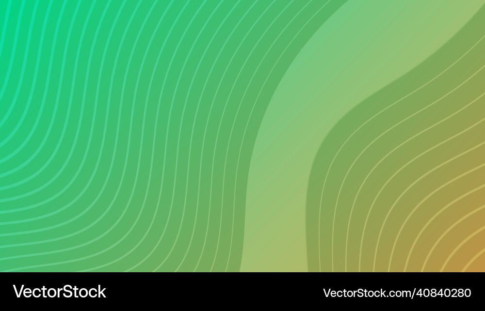 Modern colorful gradient background with wave Vector Image