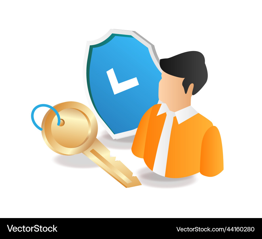 Personal data security Personal data security vector image