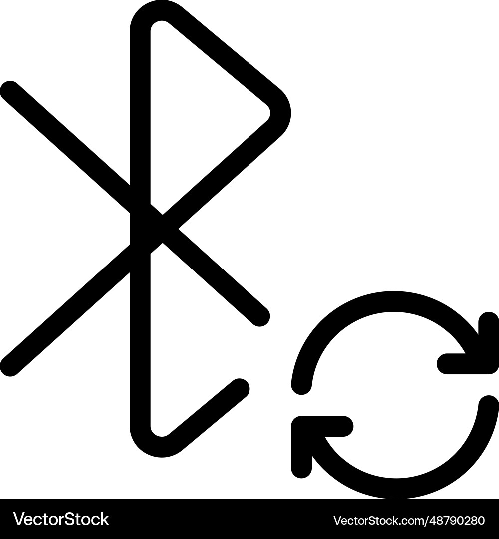 Repeating bluetooth connection on phone vector image