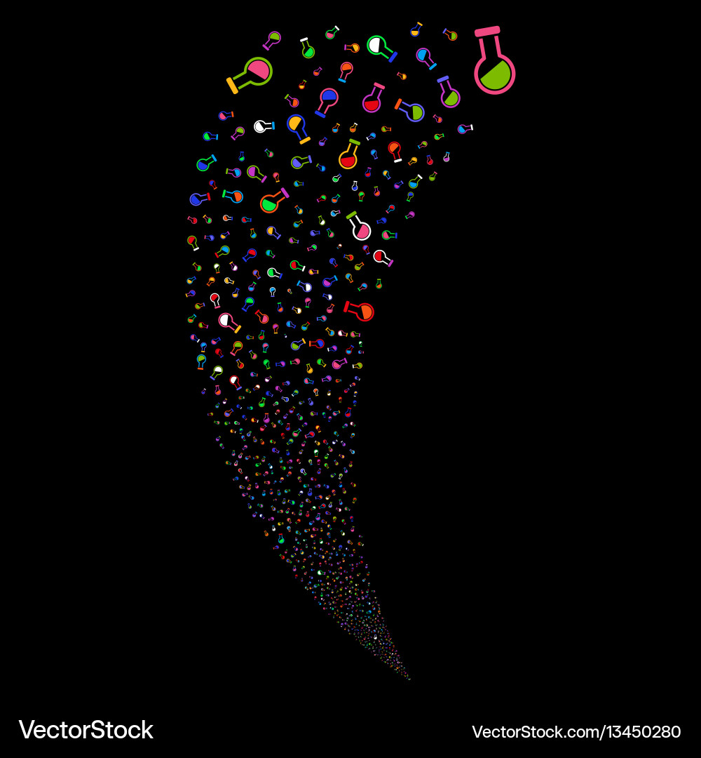 Retort random stream Retort random stream Vector Image