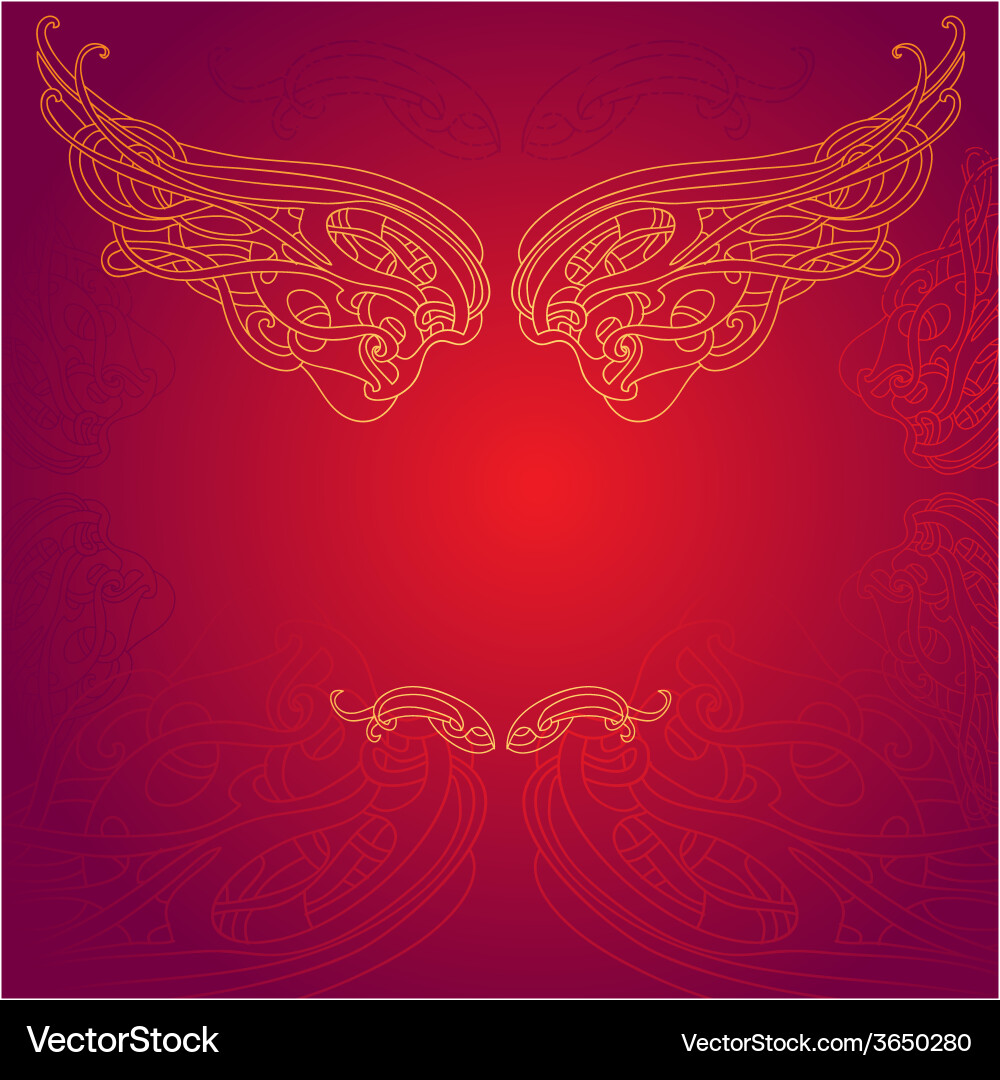 Seamless red pattern vector image