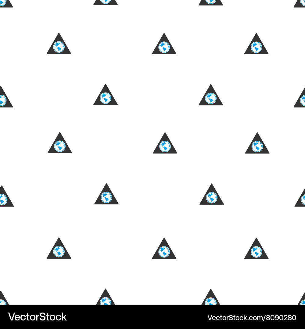 Terra triangle flat seamless pattern vector image