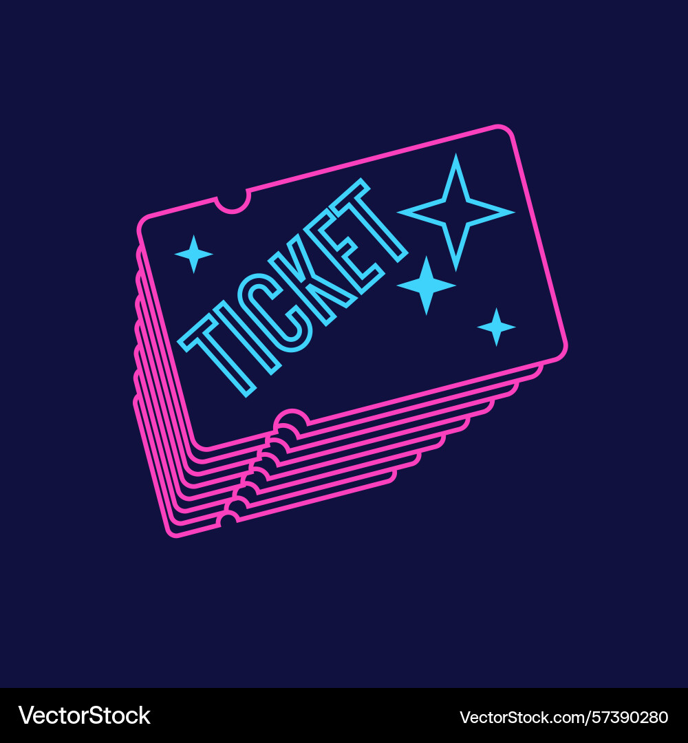 Ticket image on the background an isolated Ticket image on the background an isolated vector image