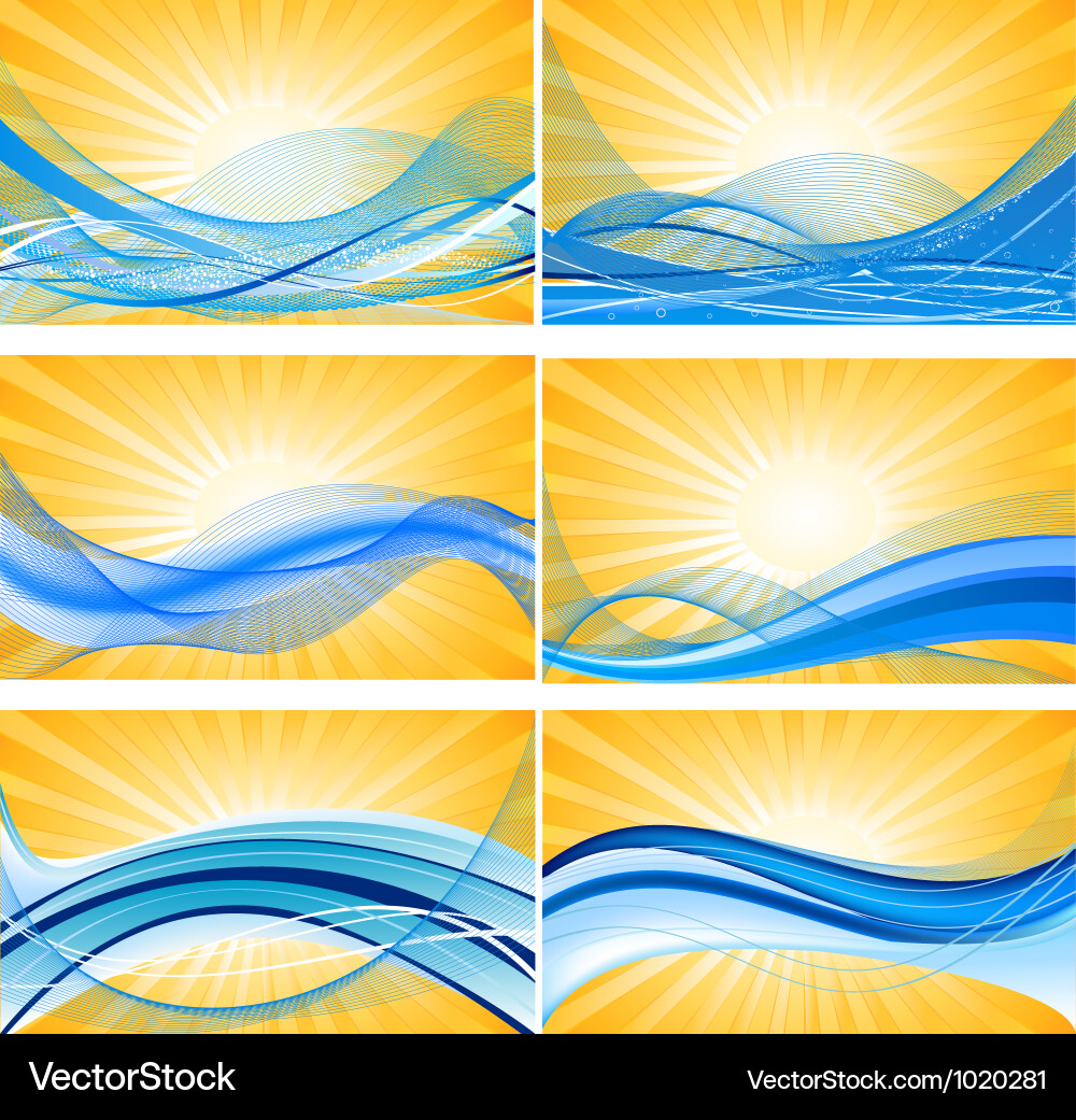 Abstract background set vector image