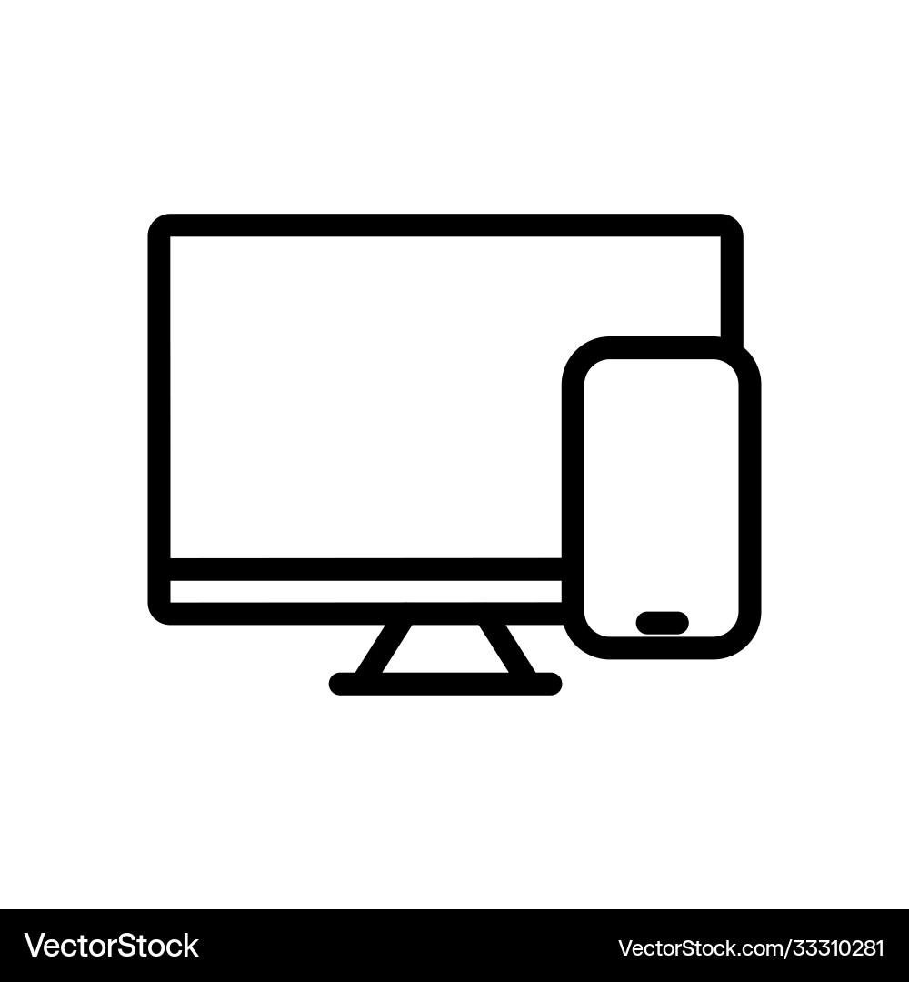Computer disk symbol line icon Vector Image