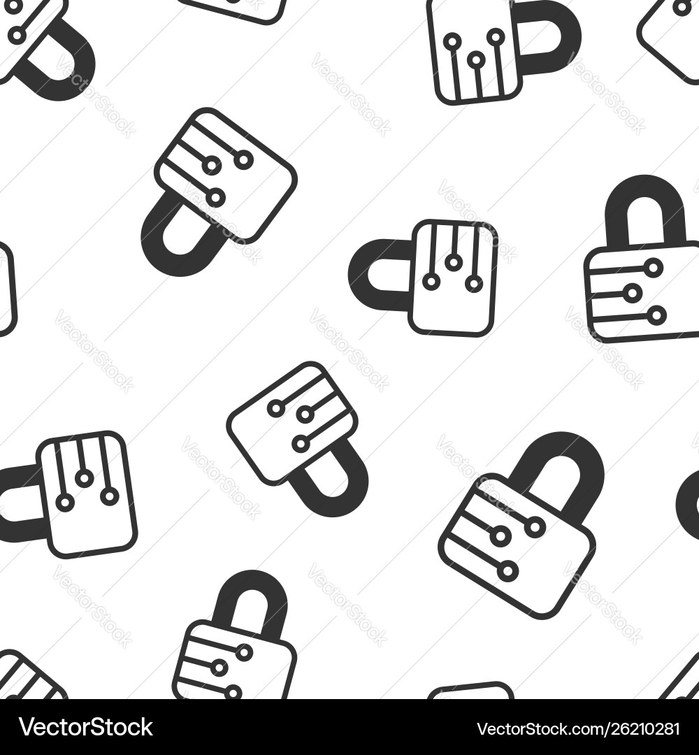 Cyber security icon seamless pattern background Cyber security icon seamless pattern background vector image