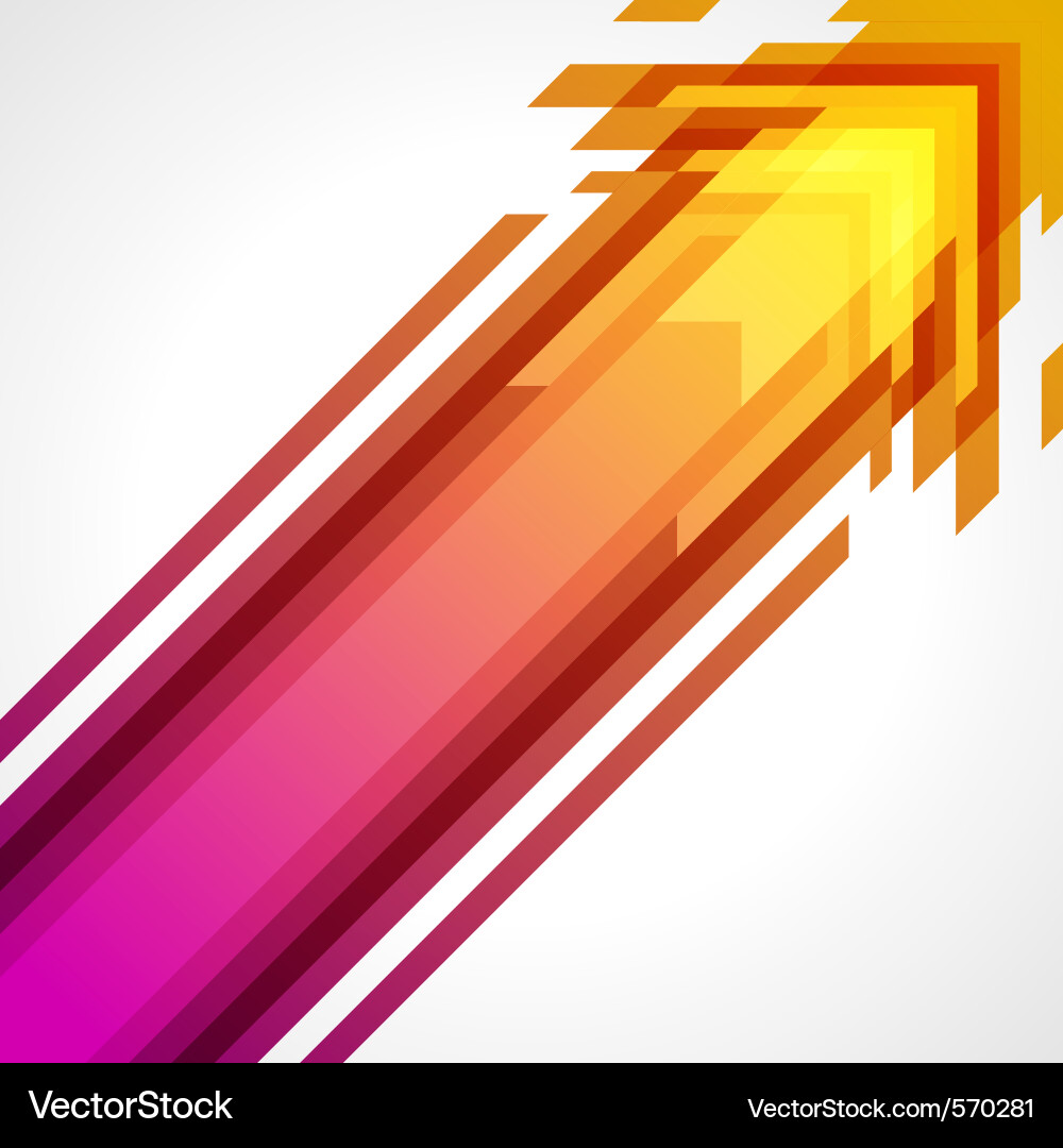 Dynamic Arrow Stream vector image