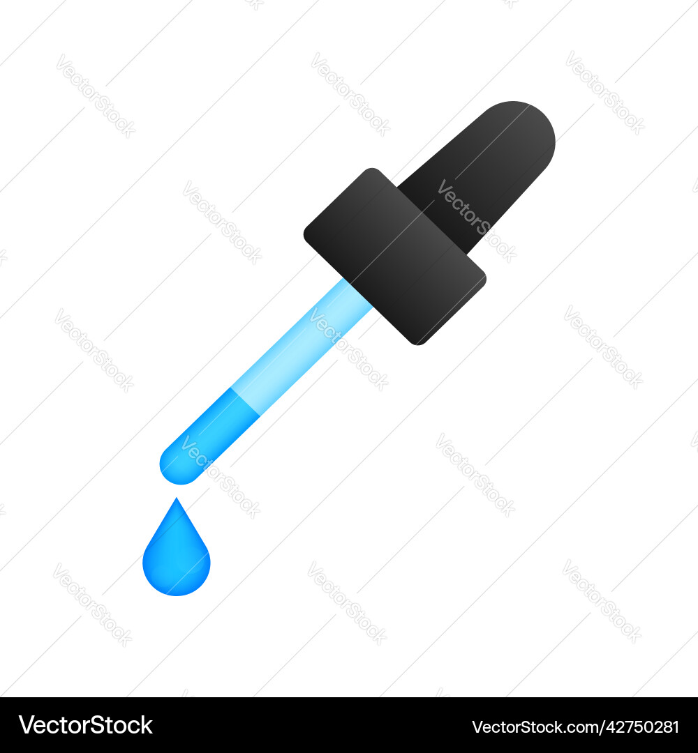 Gesichtssserum im flachen Stil auf Gold Hintergrund Gesichtssserum im flachen Stil auf Gold Hintergrund vektorbild