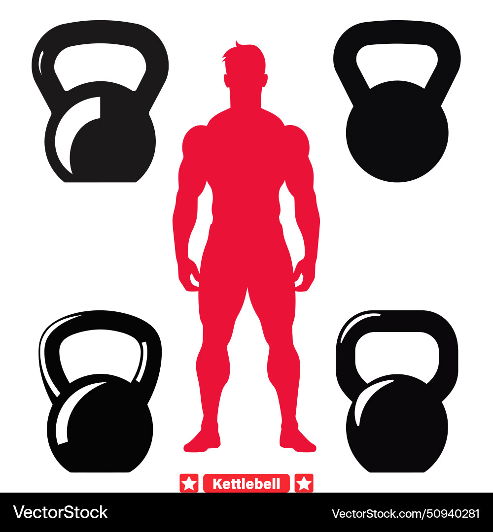 Kettlebell fusion blending form and function Kettlebell fusion blending form and function vector image