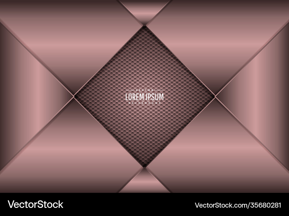 Metallic Hexagon Pattern Background Vector Image