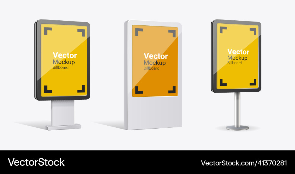 Mock up for design vector image