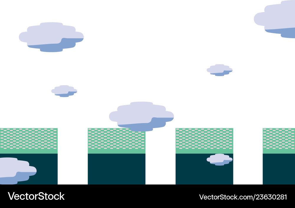Nature landscape background Vector Image