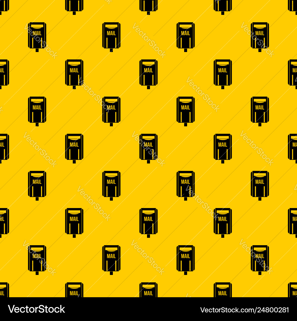 Post box pattern Post box pattern vector image
