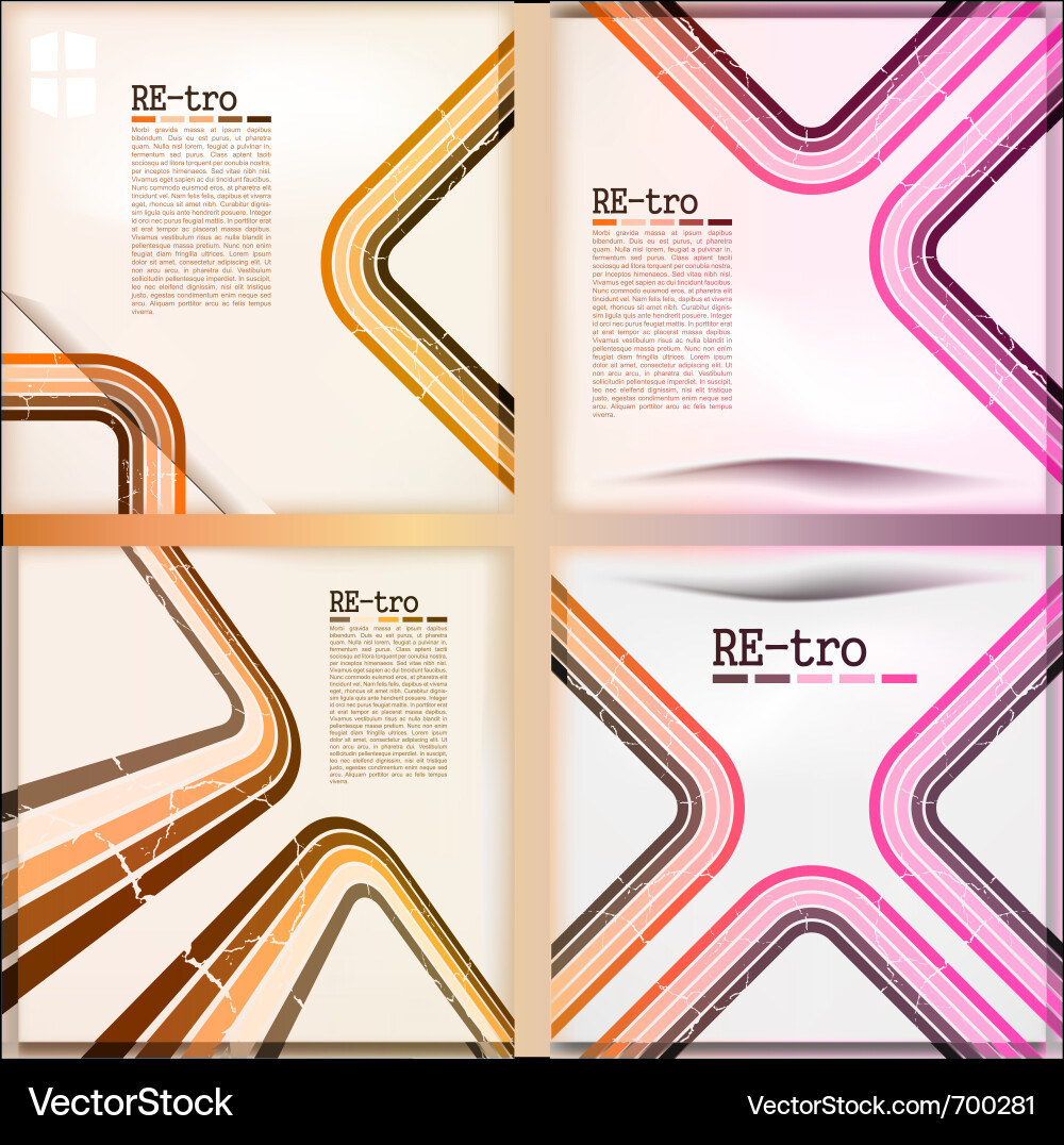 Retro Style Set Vector Image