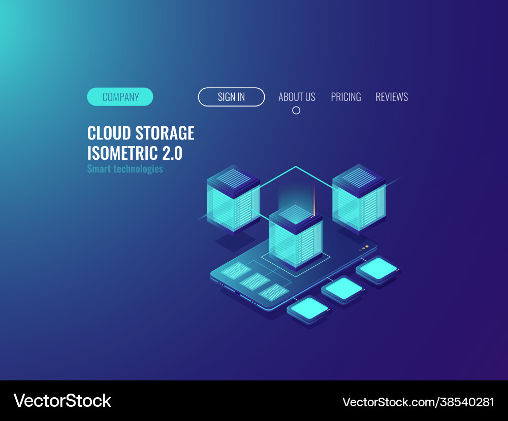 Smartphone with database icon download files from Smartphone with database icon download files from vector image