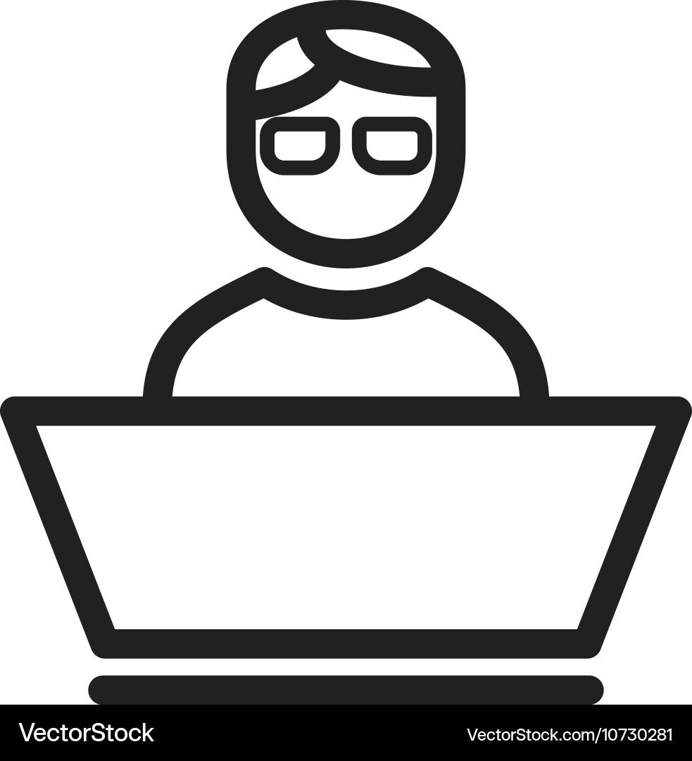Software developer vector image