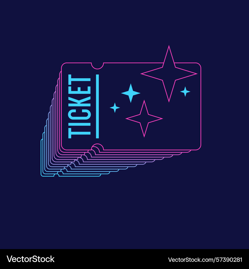 Ticket image on the background an isolated Ticket image on the background an isolated vector image