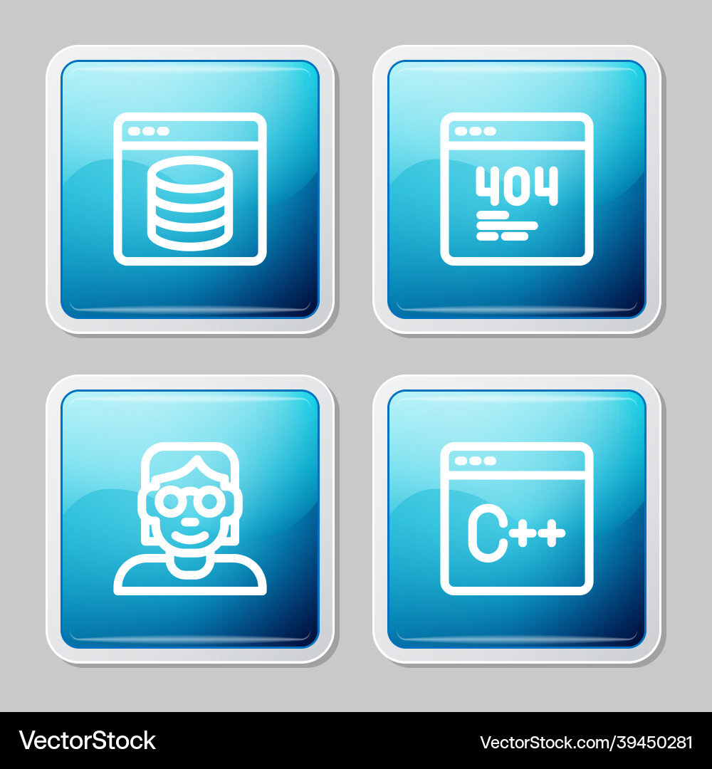 Zeilenserver-Datenwebhosting-Seite mit 404 einstellen Zeilenserver-Datenwebhosting-Seite mit 404 einstellen vektorbild