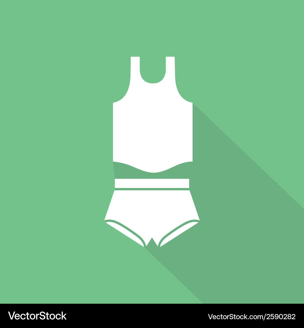 Abstract fitness object with shadow effect vector image