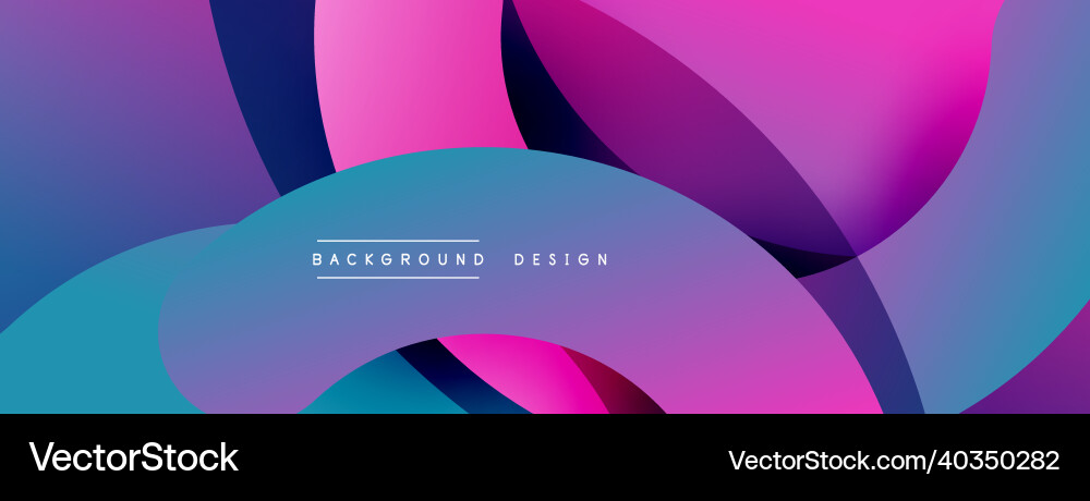 Abstract overlapping lines and circles geometric vector image