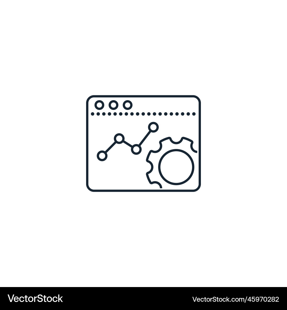 Analytics app creative icon from Vector Image
