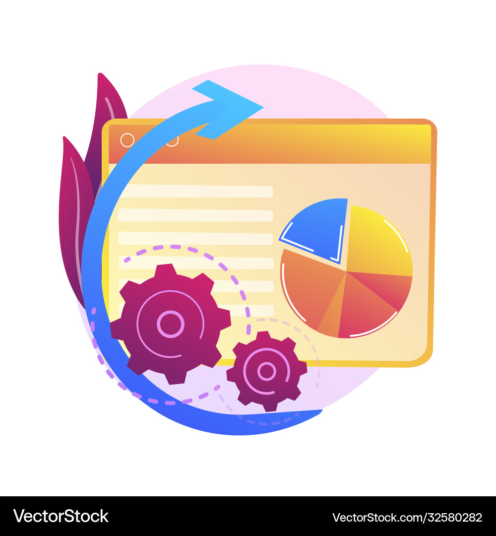 Big data analysis concept metaphor Big data analysis concept metaphor vector image