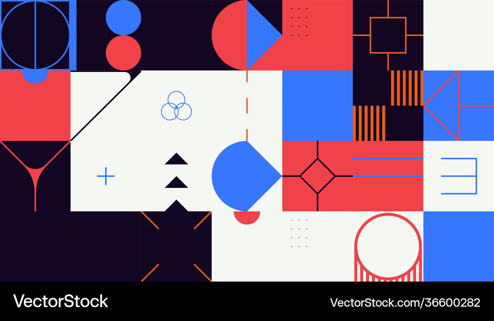 Brutalism design abstract pattern Brutalism design abstract pattern vector image